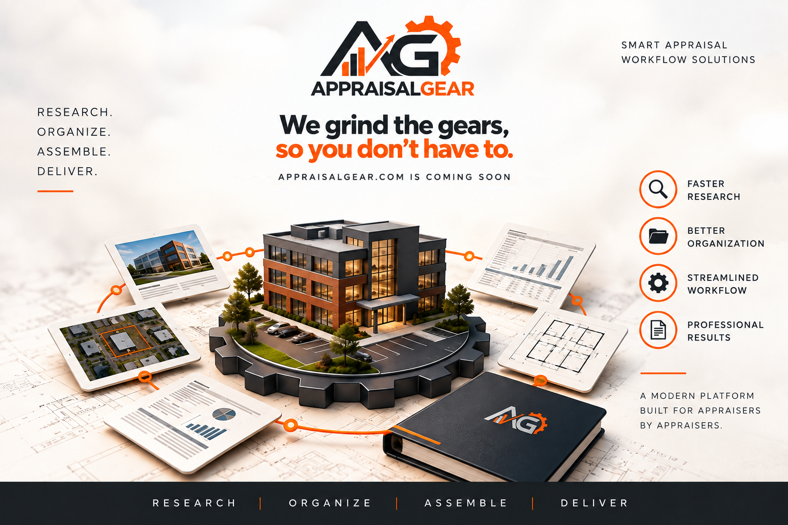 AppraisalGear — We grind the gears, so you don't have to. AppraisalGear.com is coming soon.